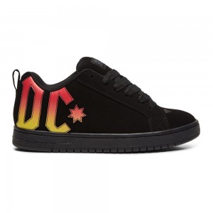 DC Shoes Court Graffik Miesten Skeittikengät Mustat | DKFW-10367