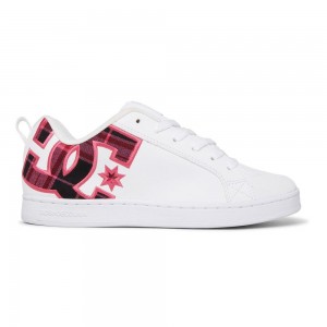 DC Shoes Court Graffik Naisten Skeittikengät Valkoinen Pinkki | FVNG-72631