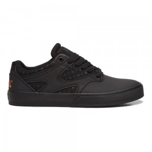 DC Shoes Kalis Vulc Miesten Skeittikengät Mustat Harmaat | MAVY-49352