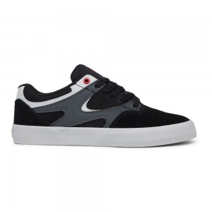 DC Shoes Kalis Vulc Miesten Skeittikengät Mustat Harmaat | QBZL-34589