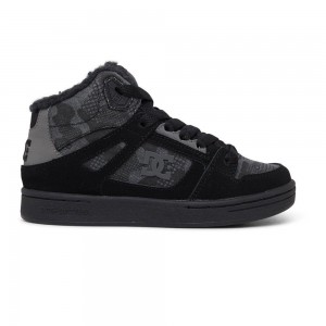 DC Shoes Pure Lasten Skeittikengät Mustat | YMRP-14568