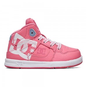 DC Shoes Pure Lasten Skeittikengät Pinkki Valkoinen | TODR-35610