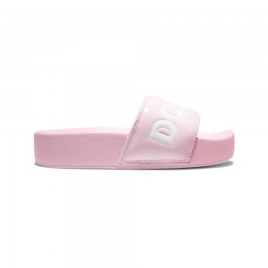 DC Shoes Slides Naisten Sandaalit Pinkki Valkoinen | OTFW-06325