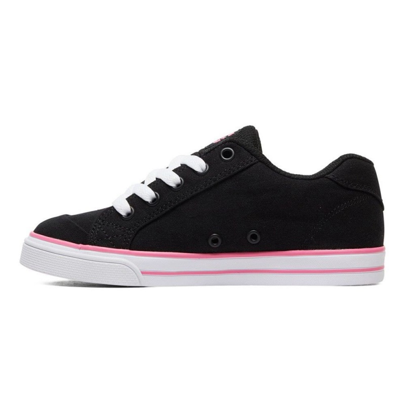 DC Shoes Chelsea Lasten Skeittikengät Mustat Pinkki | FRCA-75149