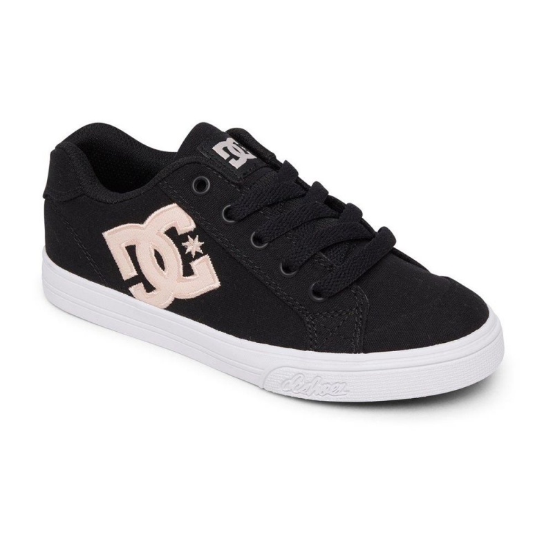 DC Shoes Chelsea Lasten Skeittikengät Mustat Pinkki | WSMK-80542