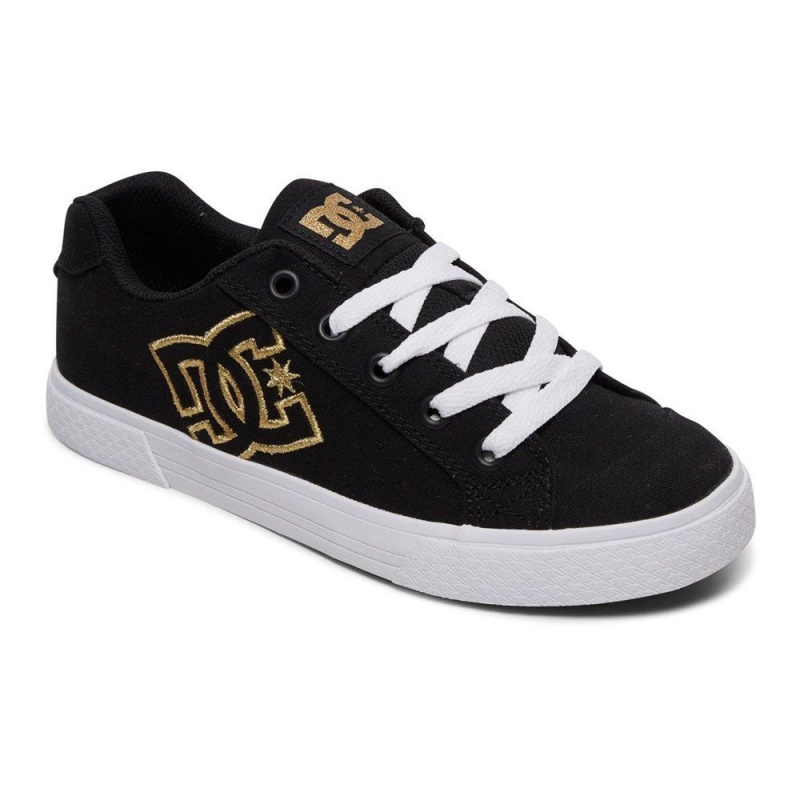 DC Shoes Chelsea Naisten Skeittikengät Mustat Kultaiset | TGNX-82106