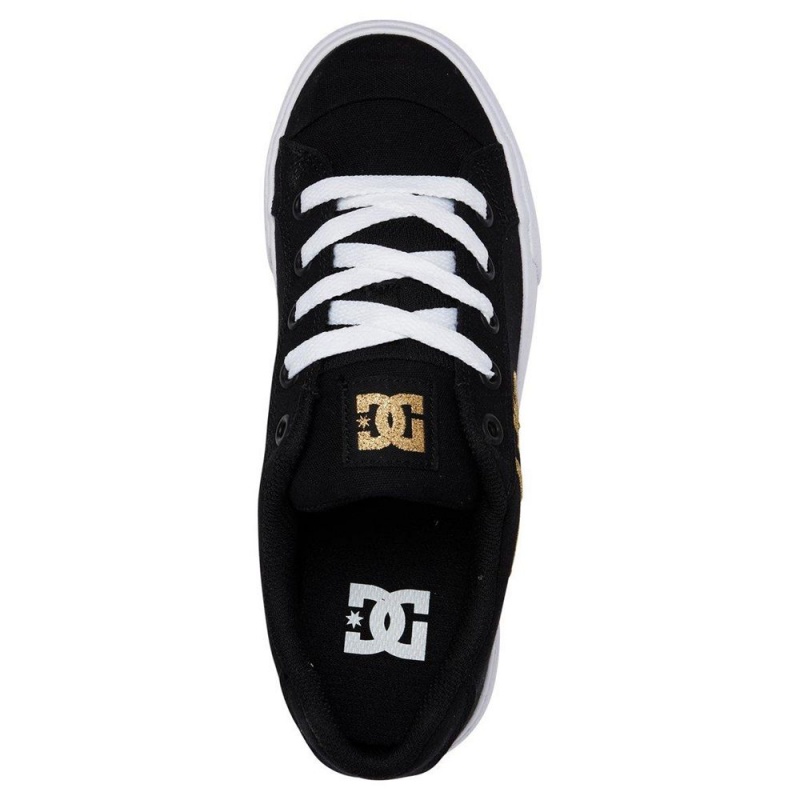 DC Shoes Chelsea Naisten Skeittikengät Mustat Kultaiset | TGNX-82106