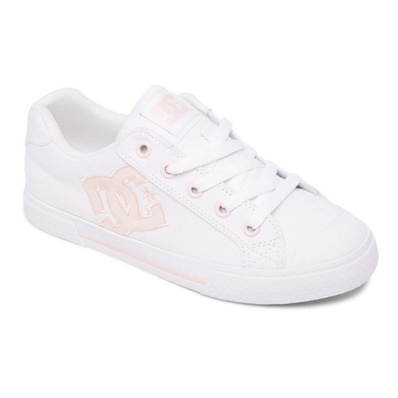 DC Shoes Chelsea Naisten Skeittikengät Valkoinen Pinkki | SMEA-50827