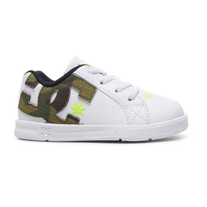 DC Shoes Court Graffik Lasten Skeittikengät Valkoinen | JZFM-07562