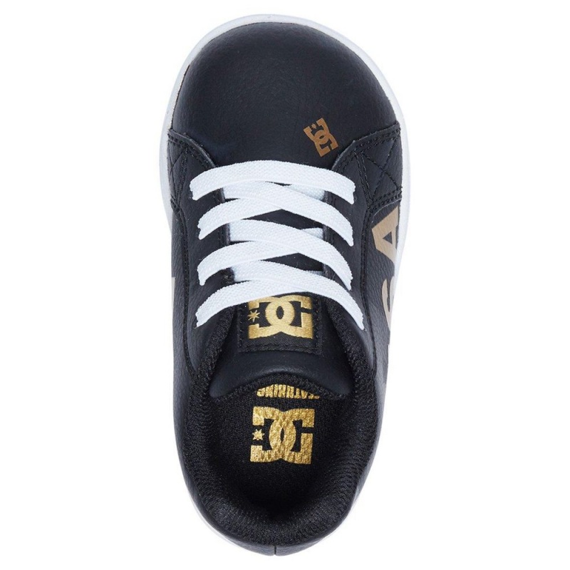 DC Shoes Court Graffik Lasten Skeittikengät Mustat Kultaiset | TRAJ-74205