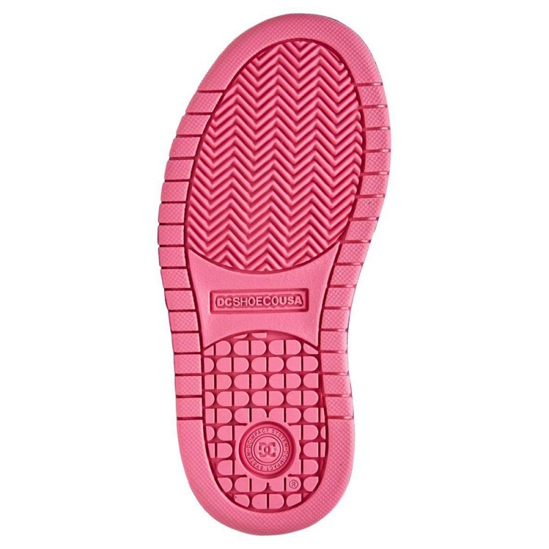 DC Shoes Court Graffik Lasten Skeittikengät Mustat Pinkki | SHAY-08129