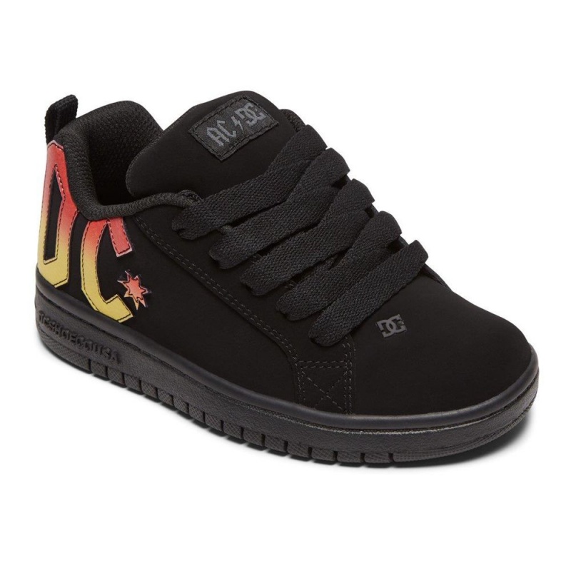 DC Shoes Court Graffik Lasten Skeittikengät Mustat | OWBU-94376