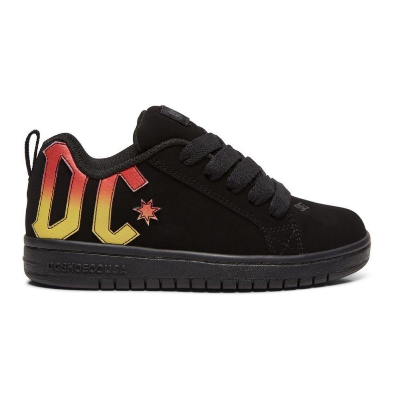 DC Shoes Court Graffik Lasten Skeittikengät Mustat | OWBU-94376