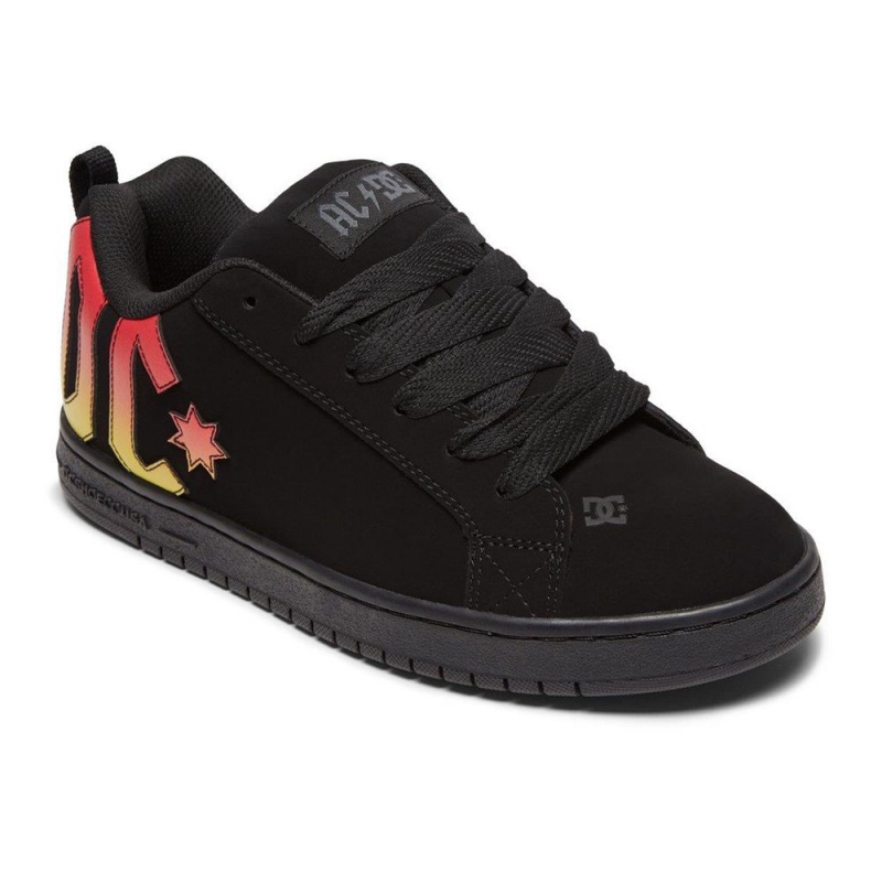 DC Shoes Court Graffik Miesten Skeittikengät Mustat | DKFW-10367