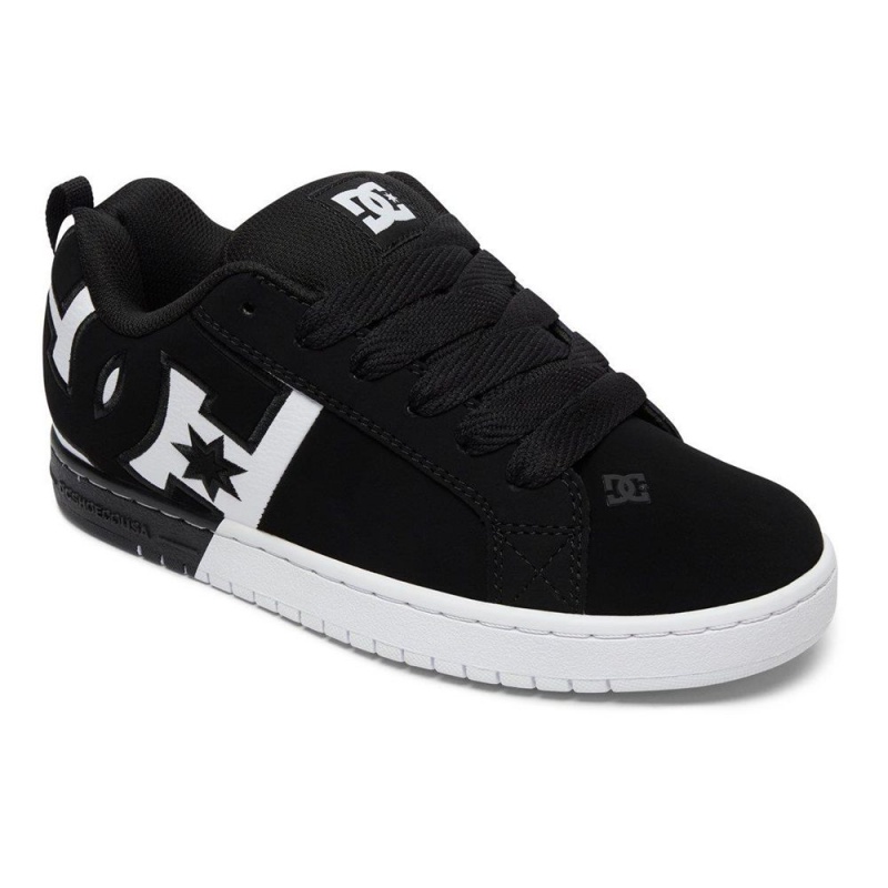 DC Shoes Court Graffik Miesten Skeittikengät Mustat Valkoinen | ZDGV-08956