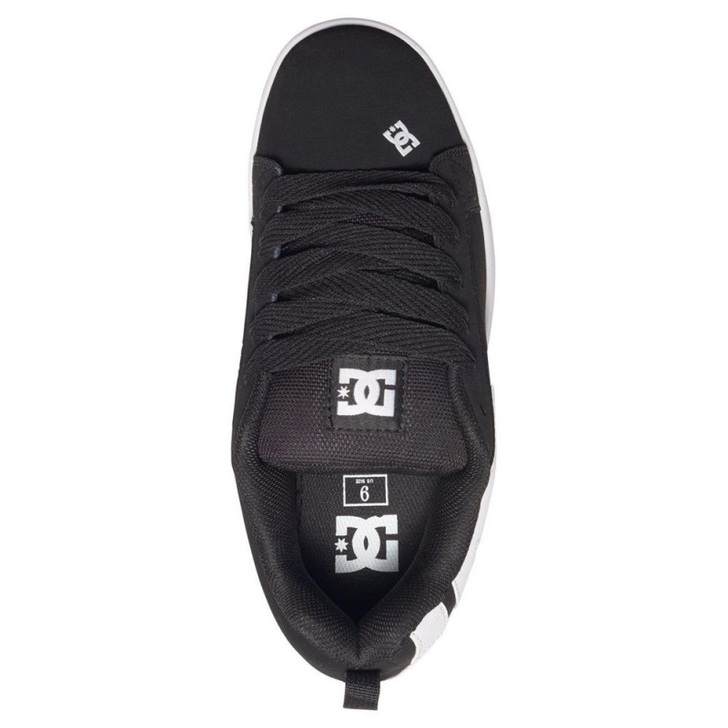 DC Shoes Court Graffik Miesten Skeittikengät Mustat Valkoinen | YIEZ-38724