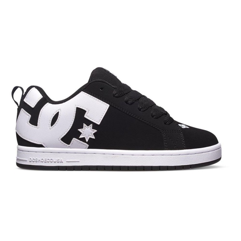 DC Shoes Court Graffik Miesten Skeittikengät Mustat Valkoinen | YIEZ-38724