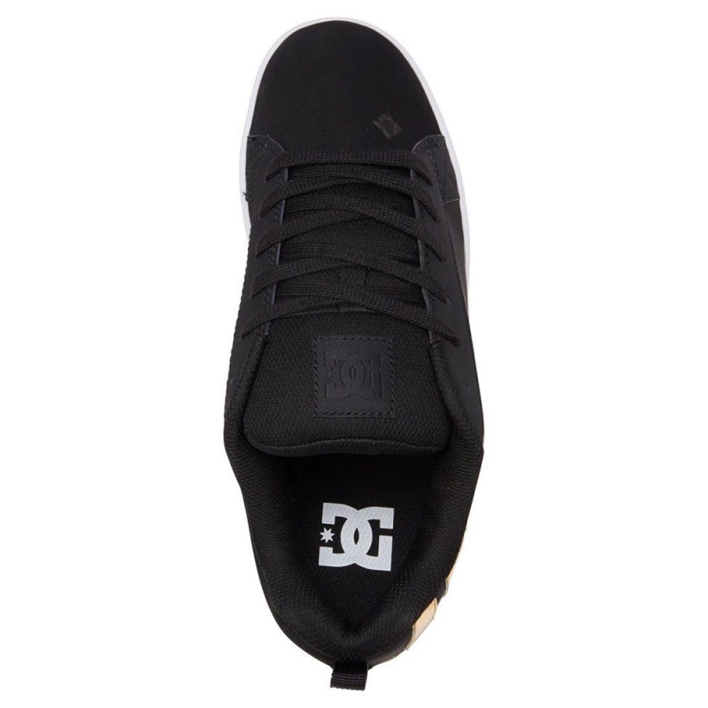 DC Shoes Court Graffik Naisten Skeittikengät Mustat Kultaiset | IEQF-60718