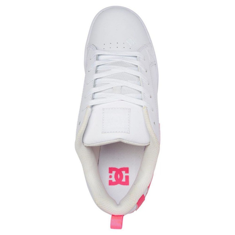 DC Shoes Court Graffik Naisten Skeittikengät Valkoinen Pinkki | ZAGR-17845