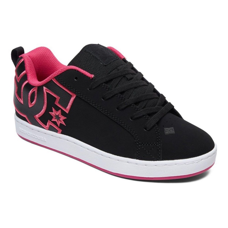 DC Shoes Court Graffik Naisten Skeittikengät Mustat Pinkki | GRXE-13865