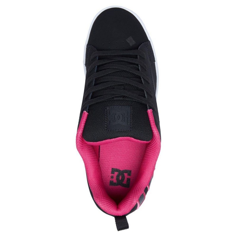 DC Shoes Court Graffik Naisten Skeittikengät Mustat Pinkki | GRXE-13865