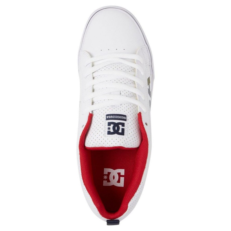 DC Shoes Court Vulc Miesten Skeittikengät Valkoinen Laivastonsininen | IFAC-38912