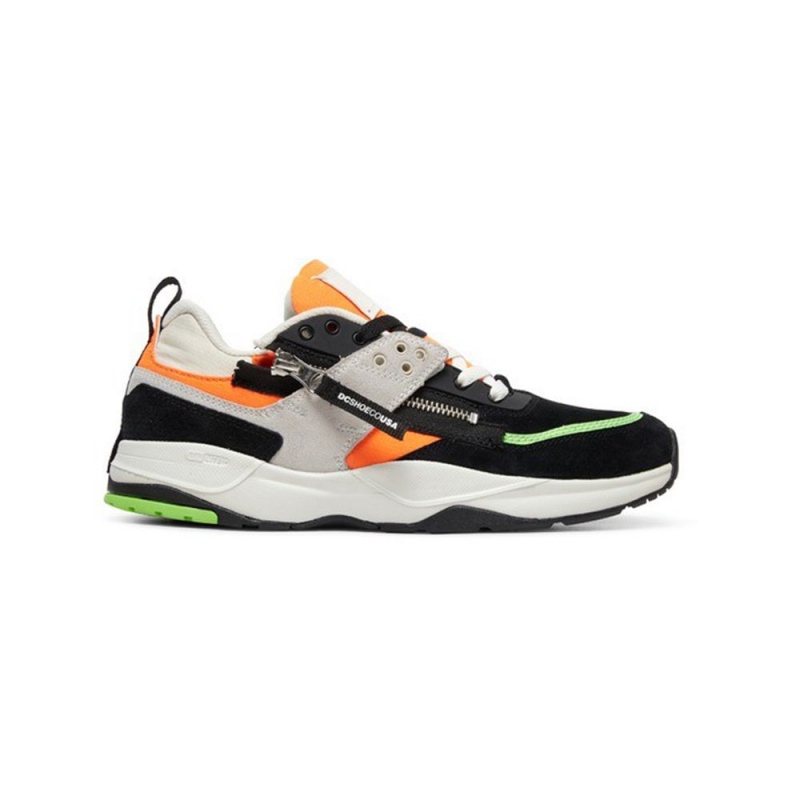 DC Shoes E.Tribeka Miesten Tennarit Mustat Oranssi | DIFS-69853