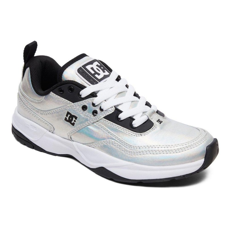 DC Shoes E.Tribeka Naisten Tennarit Hopea Mustat | PZWR-98365