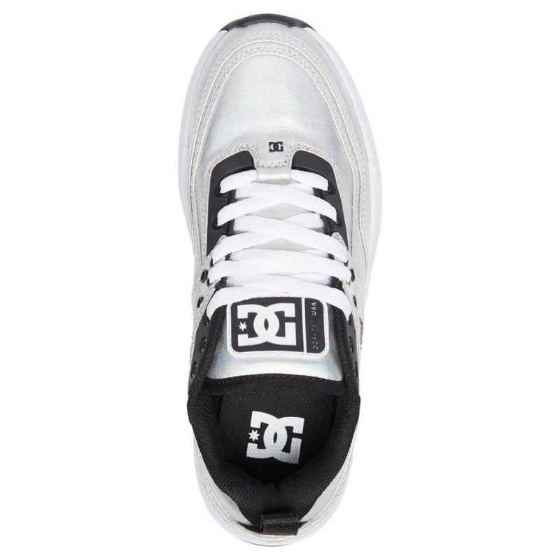 DC Shoes E.Tribeka Naisten Tennarit Hopea Mustat | PZWR-98365