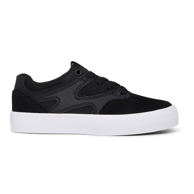 DC Shoes Kalis Vulc Lasten Skeittikengät Mustat Valkoinen | OXRB-09836