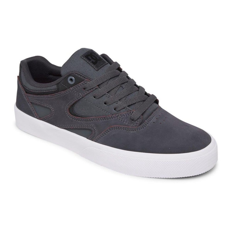 DC Shoes Kalis Vulc Miesten Skeittikengät Harmaat Mustat | BXAS-56943