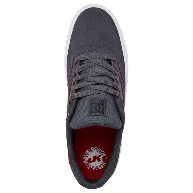 DC Shoes Kalis Vulc Miesten Skeittikengät Harmaat Mustat | BXAS-56943