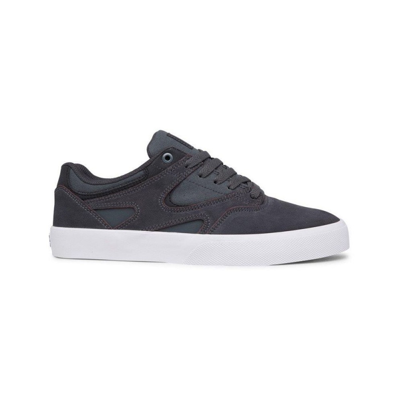 DC Shoes Kalis Vulc Miesten Skeittikengät Harmaat Mustat | BXAS-56943