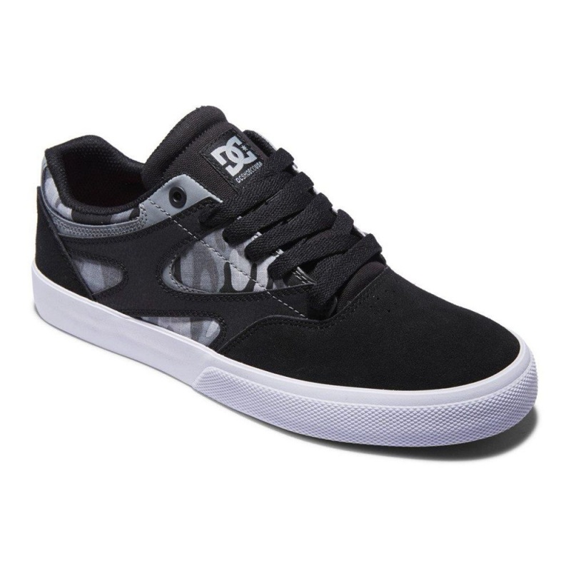 DC Shoes Kalis Vulc Miesten Skeittikengät Mustat | SHOK-50782