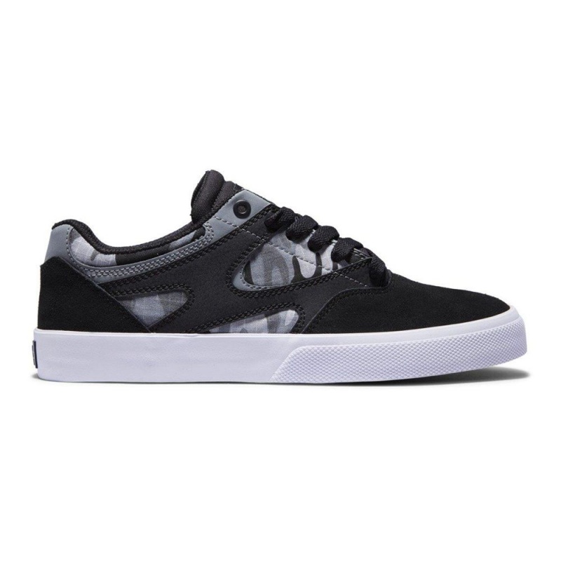 DC Shoes Kalis Vulc Miesten Skeittikengät Mustat | SHOK-50782