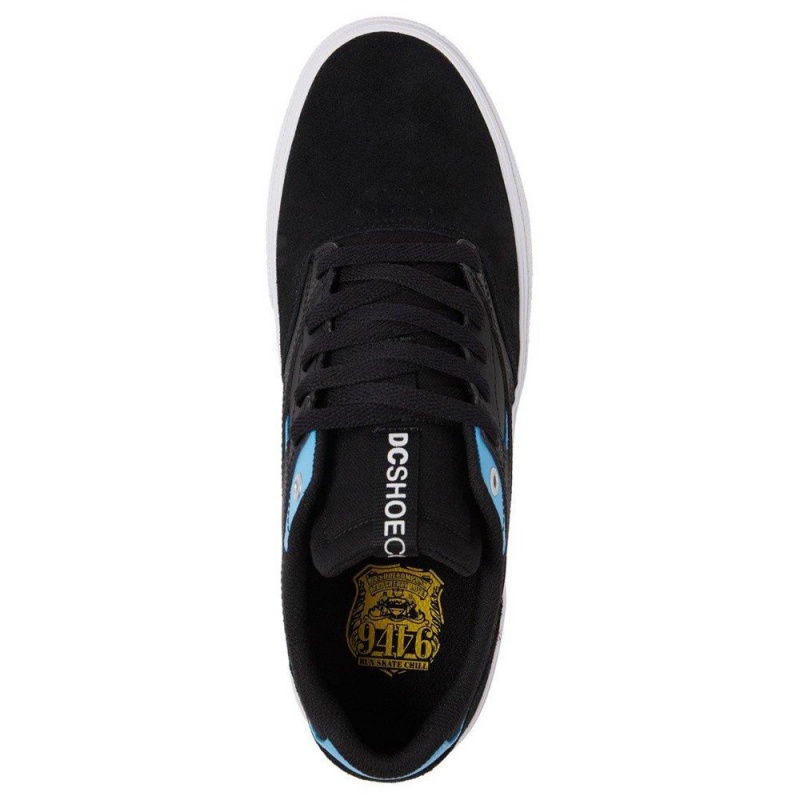 DC Shoes Kalis Vulc Miesten Skeittikengät Mustat Sininen | VCOT-81542