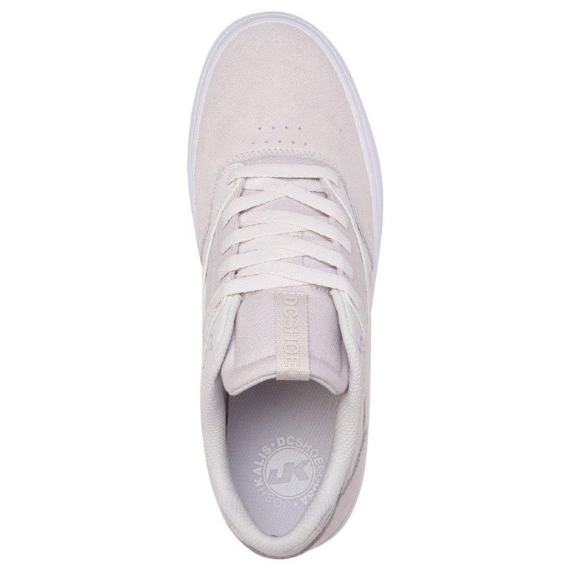 DC Shoes Kalis Vulc Miesten Skeittikengät Valkoinen | FCKW-21089