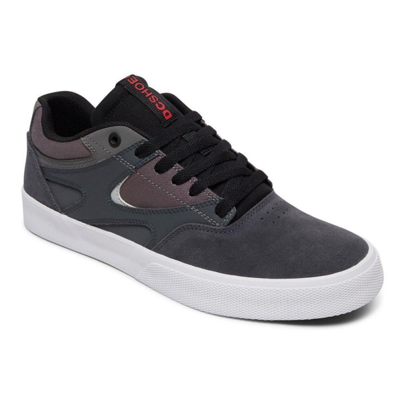 DC Shoes Kalis Vulc Miesten Skeittikengät Laivastonsininen Harmaat | FNGC-84015