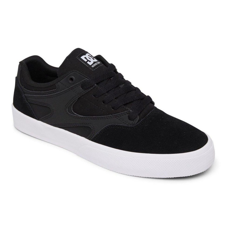 DC Shoes Kalis Vulc Miesten Skeittikengät Mustat Valkoinen | HVIM-92068