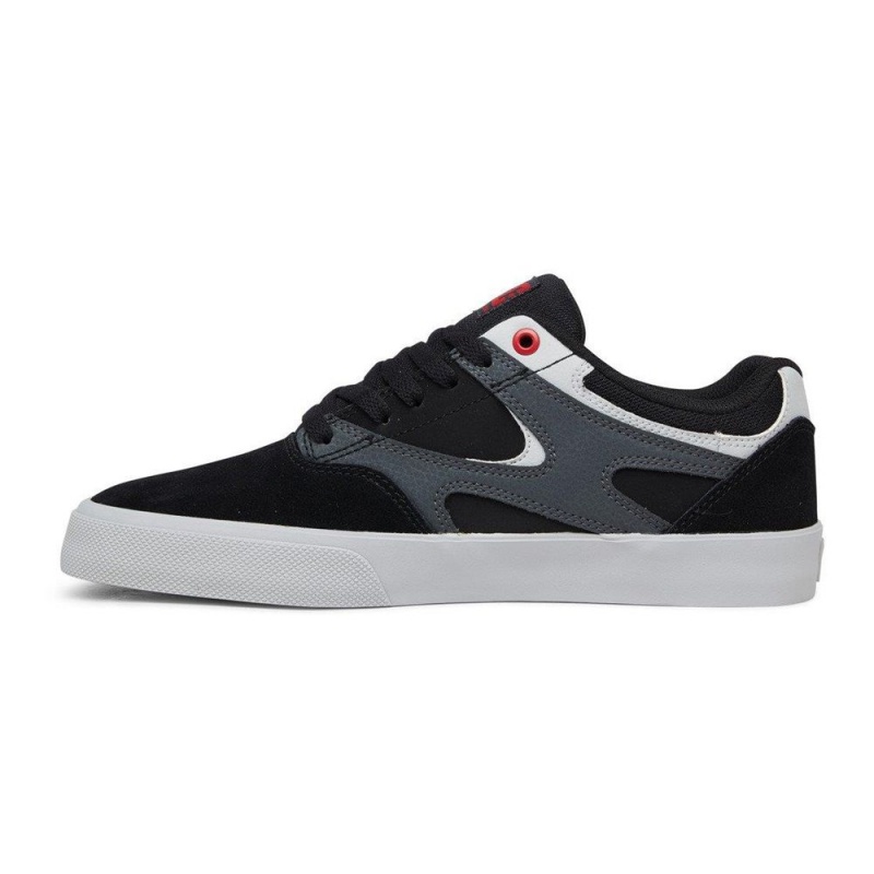 DC Shoes Kalis Vulc Miesten Skeittikengät Mustat Harmaat | QBZL-34589