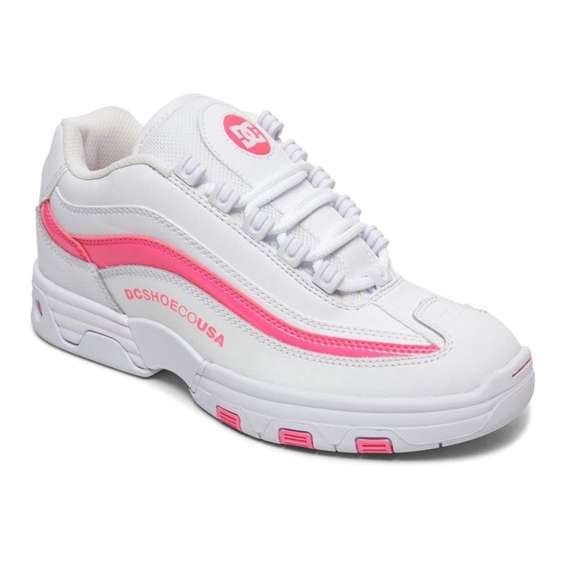 DC Shoes Legacy Lite Naisten Tennarit Valkoinen Pinkki | UKOE-93825