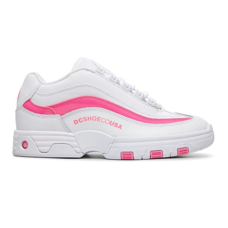 DC Shoes Legacy Lite Naisten Tennarit Valkoinen Pinkki | UKOE-93825