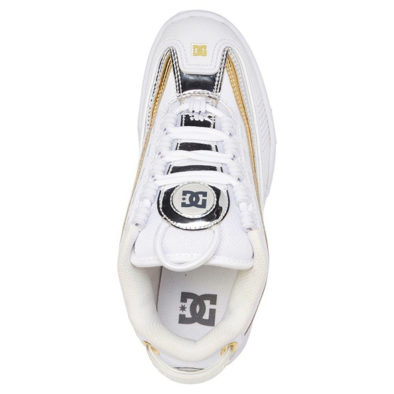 DC Shoes Legacy OG Naisten Tennarit Valkoinen Kultaiset | EJLT-82506