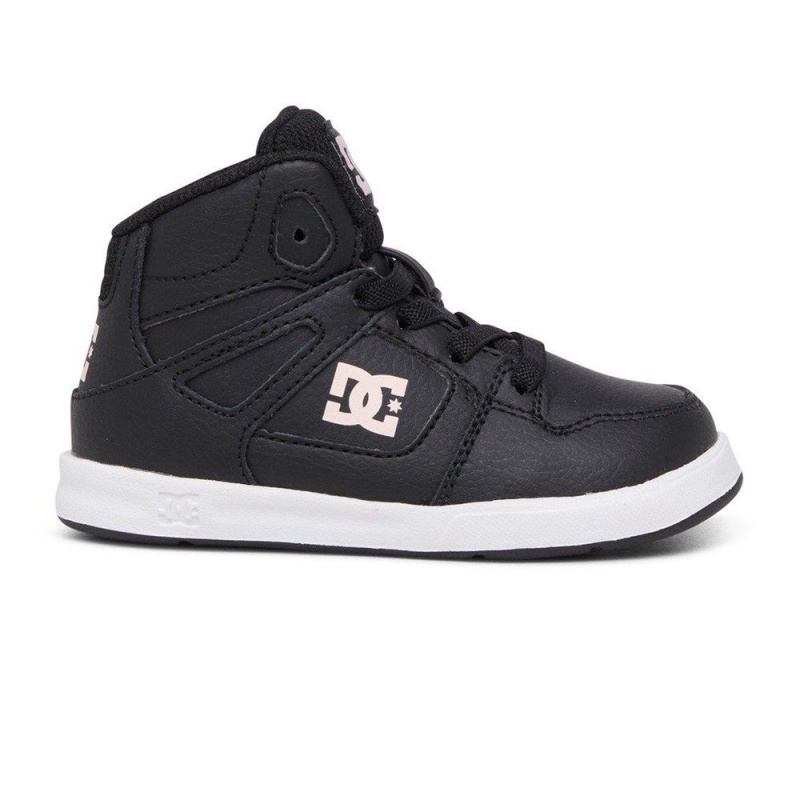 DC Shoes Pure Lasten Skeittikengät Mustat Pinkki | IYVD-39016