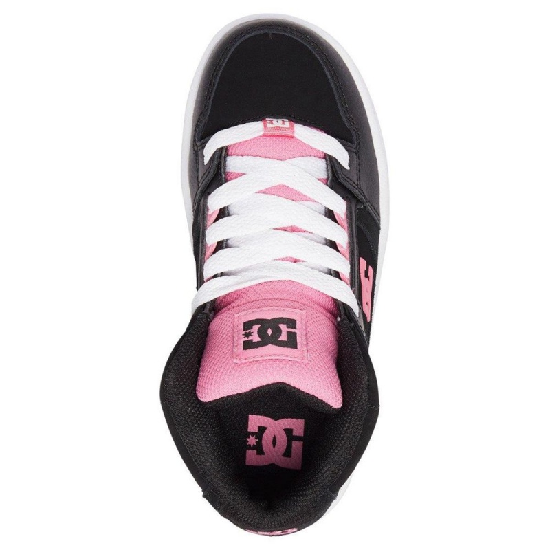 DC Shoes Pure Lasten Skeittikengät Mustat Pinkki | HGSP-48910