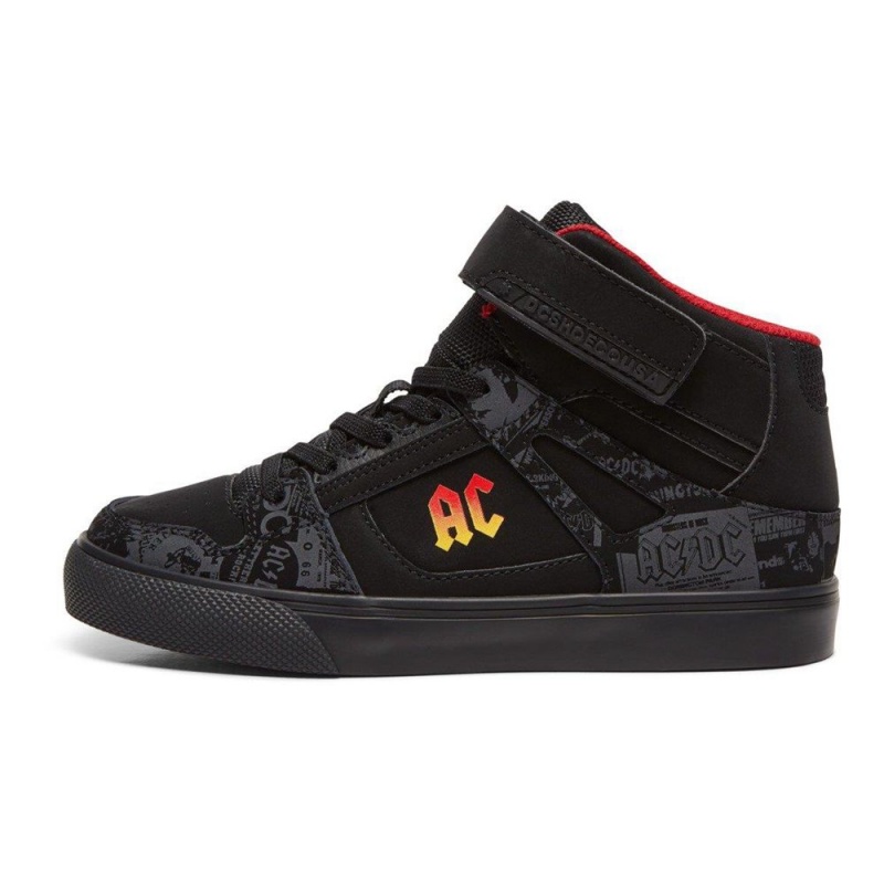 DC Shoes Pure Lasten Skeittikengät Mustat Punainen | IYVD-08614