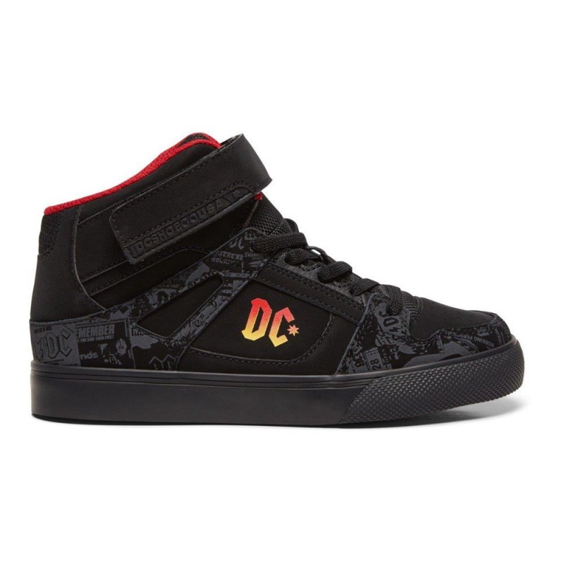 DC Shoes Pure Lasten Skeittikengät Mustat Punainen | IYVD-08614