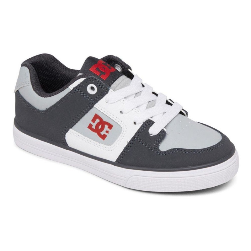 DC Shoes Pure Lasten Skeittikengät Mustat Harmaat | MYAI-48135