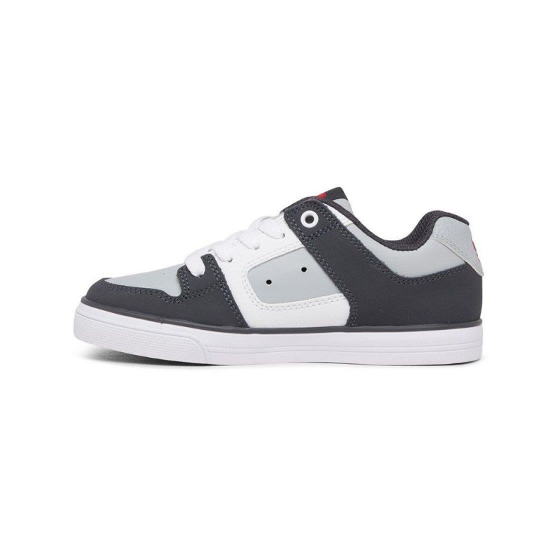 DC Shoes Pure Lasten Skeittikengät Mustat Harmaat | MYAI-48135