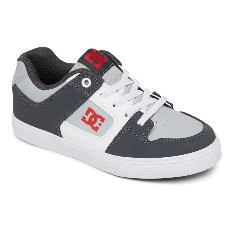 DC Shoes Pure Lasten Skeittikengät Mustat Harmaat | IRNJ-78190